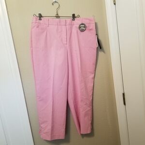 Counterparts Capris Pink Slims Your Tummy  Womens Size 16P RN 19747 NWT